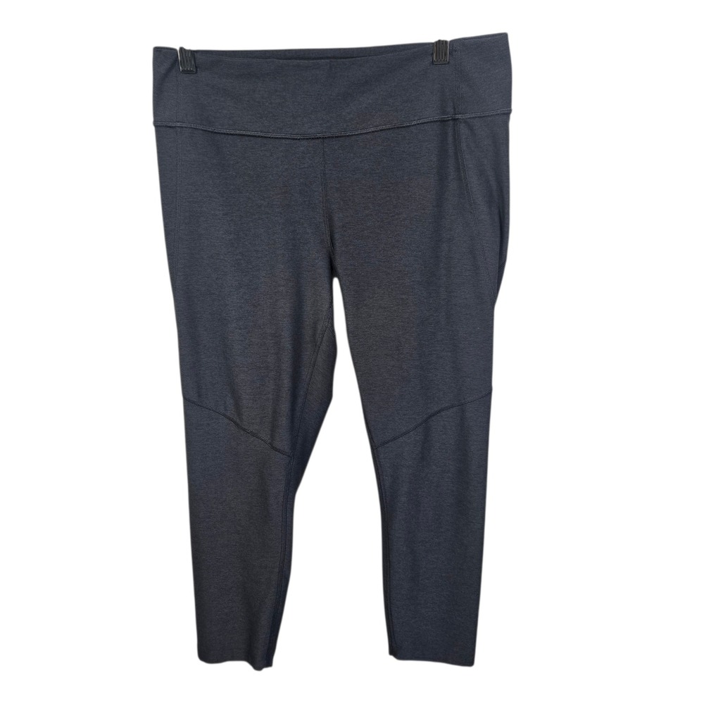 Outdoor Voices Leggings Womens XL Gray Textured High‎ Rise Cropped Activewear